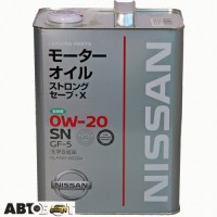 Моторна олива Nissan Strong Save-X 0W-20 SN KLAN0-00204 4л
