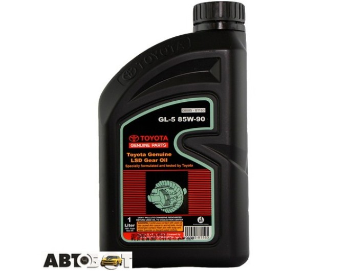 Трансмиссионное масло Toyota Gear Oil GL-5 85W-90 08885-81162 1л, цена: 337 грн.