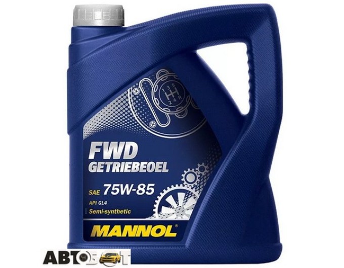 Трансмісійна олива MANNOL FWD GETRIEBEOEL 75W-85 4л, ціна: 1 722 грн.