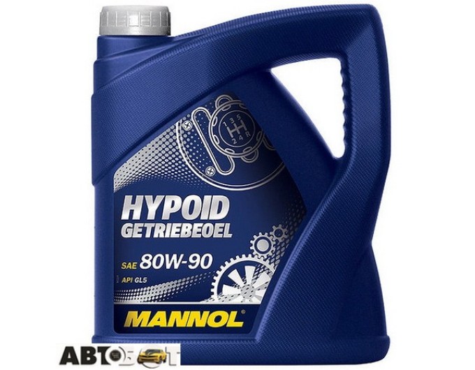 Трансмісійна олива MANNOL HYPOID GETRIEBEOEL 80W-90 4л, ціна: 2 395 грн.