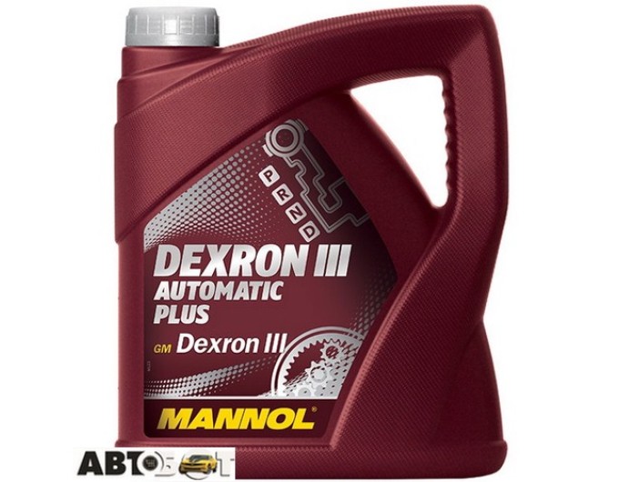 Трансмісійна олива MANNOL АUТОMАTIC PLUS ATF DEXRON III 4л, ціна: 2 054 грн.