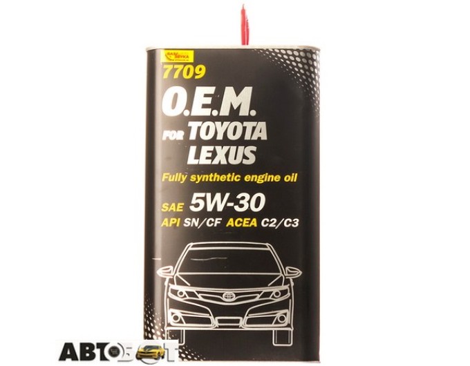 Моторна олива MANNOL 7709 O.E.M. for Toyota Lexus 5W-30 4л, ціна: 2 707 грн.