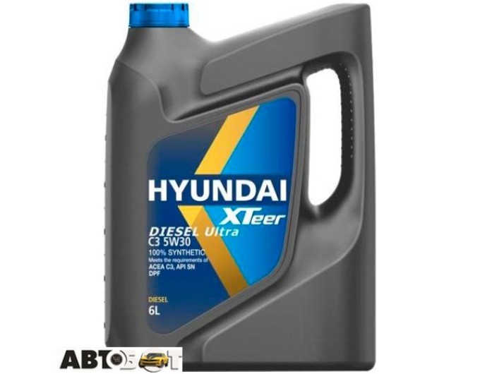 Моторна олива Hyundai XTeer Diesel Ultra C3 5W-30 1 061 224 6л, ціна: 2 228 грн.