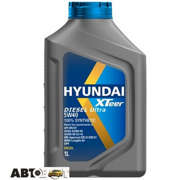  Моторное масло Hyundai XTeer Diesel Ultra SN/CF 5W-40 1 011 223 1л