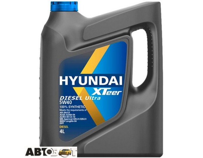 Моторна олива Hyundai XTeer Diesel Ultra SN/CF 5W-40 1 041 223 4л, ціна: 1 785 грн.