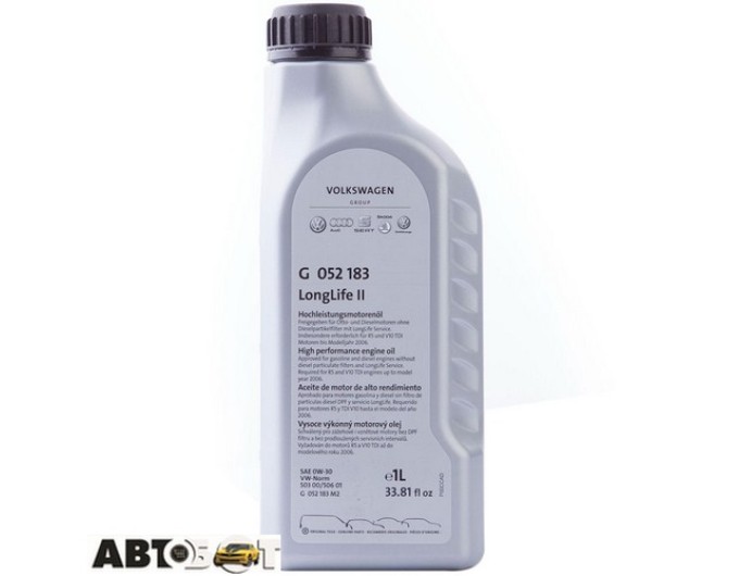 Моторное масло VAG Longlife II 0W-30 G052183M2 1л, цена: 787 грн.
