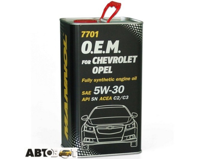 Моторное масло MANNOL 7701 O.E.M. for Chevrolet Opel 5W-30 1л, цена: 786 грн.