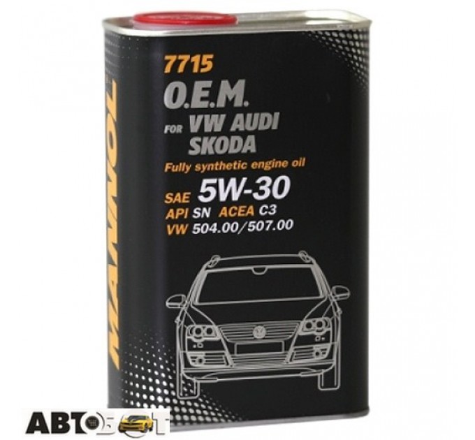 Моторна олива MANNOL 7715 O.E.M. for VW Audi Skoda 5W-30 1л, ціна: 432 грн.