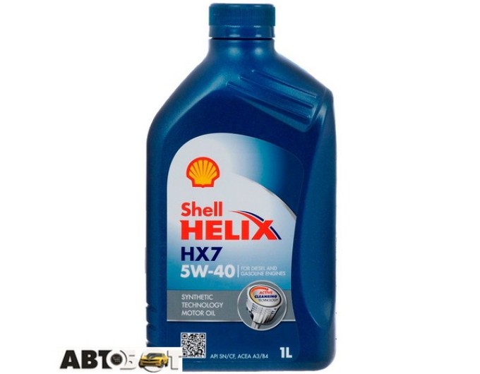 Моторное масло SHELL Helix HX7 5W-40 1л, цена: 528 грн.