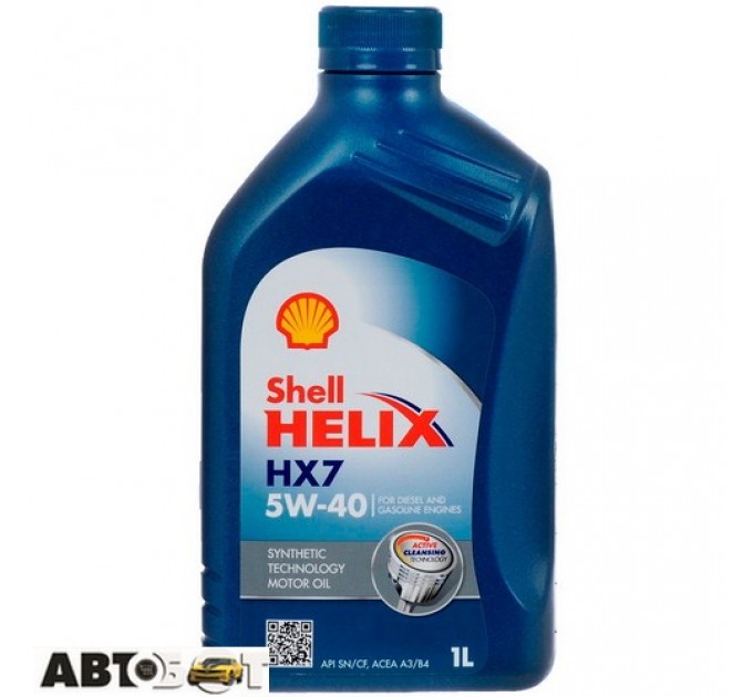 Моторное масло SHELL Helix HX7 5W-40 1л