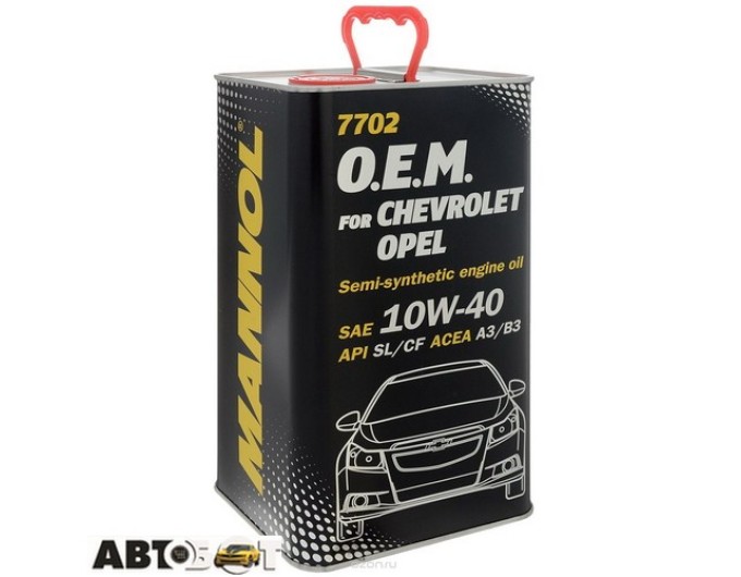 Моторное масло MANNOL 7702 O.E.M. for Chevrolet Opel 10W-40 4л, цена: 1 809 грн.