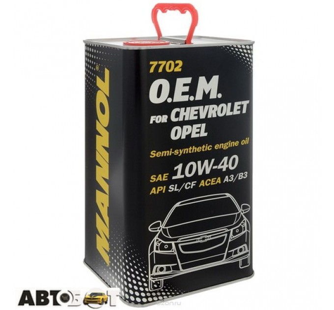 Моторна олива MANNOL 7702 O.E.M. for Chevrolet Opel 10W-40 4л, ціна: 995 грн.