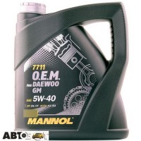 Моторное масло MANNOL 7711 O.E.M. for Daewoo GM 5W-40 4л
