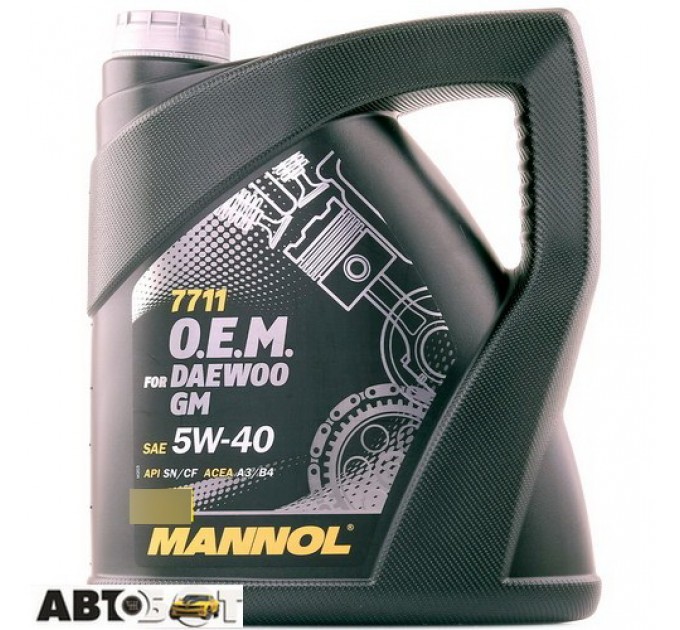 Моторна олива MANNOL 7711 O.E.M. for Daewoo GM 5W-40 4л, ціна: 1 146 грн.