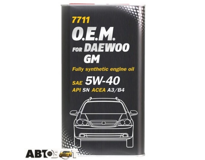 Моторное масло MANNOL O.E.M. for Daewoo GM 5W-40 7711 1л, цена: 919 грн.