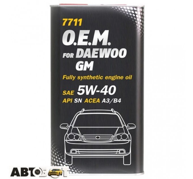 Моторна олива MANNOL O.E.M. for Daewoo GM 5W-40 7711 1л, ціна: 505 грн.