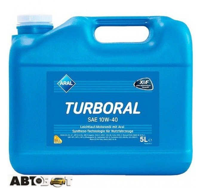 Моторна олива ARAL Turboral 10W-40 5л, ціна: 1 862 грн.