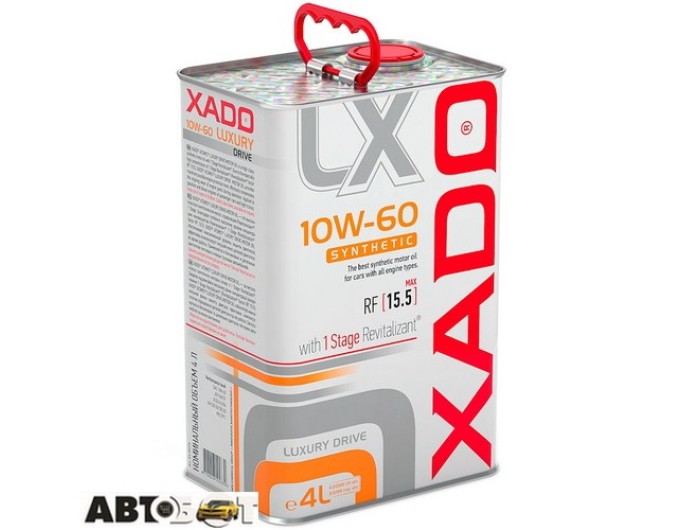 Моторное масло XADO Luxury Drive 10W-60 XA 20276 4л, цена: 2 627 грн.