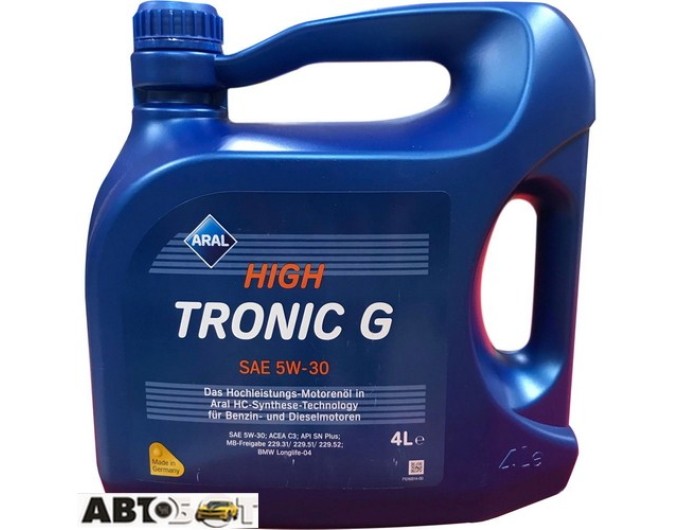 Моторное масло ARAL HighTronic G 5W-30 4л, цена: 2 283 грн.