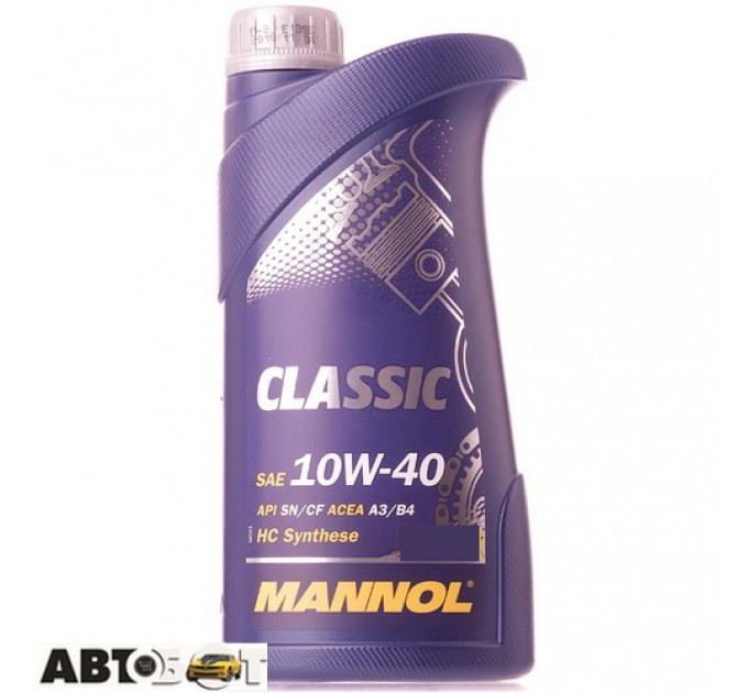 Моторна олива MANNOL CLASSIC 10W-40 1л, ціна: 338 грн.