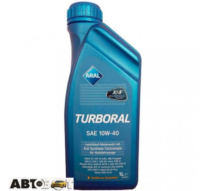 Моторное масло ARAL Turboral 10W-40 1л, цена: 275 грн.