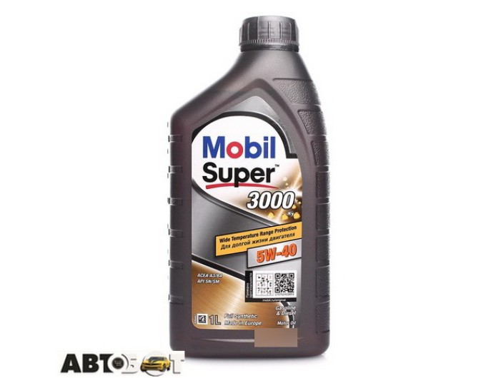 Моторное масло MOBIL Super 3000 X1 5W-40 1л, цена: 451 грн.