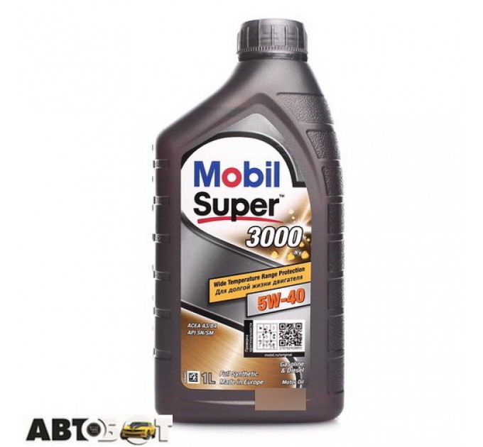 Моторное масло MOBIL Super 3000 X1 5W-40 1л, цена: 334 грн.
