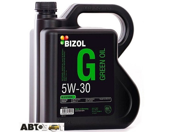 Моторное масло BIZOL Green Oil 5W-30 B81086 4л, цена: 5 926 грн.