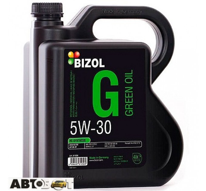 Моторна олива BIZOL Green Oil 5W-30 B81086 4л, ціна: 3 259 грн.