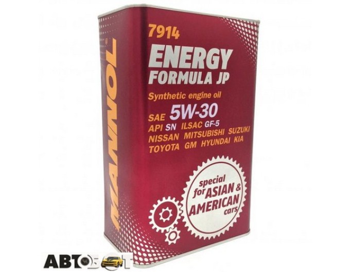 Моторное масло MANNOL Energy Formula JP 5W-30 SN 7914 1л, цена: 786 грн.