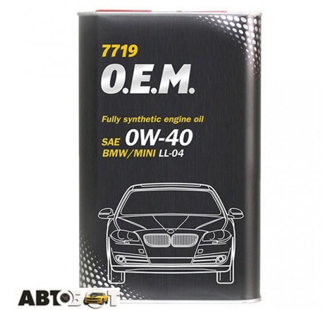 Моторное масло MANNOL O.E.M. for BMW Mini 0W-40 7719 1л, цена: 237 грн.