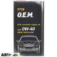 Моторное масло MANNOL O.E.M. for BMW Mini 0W-40 7719 4л