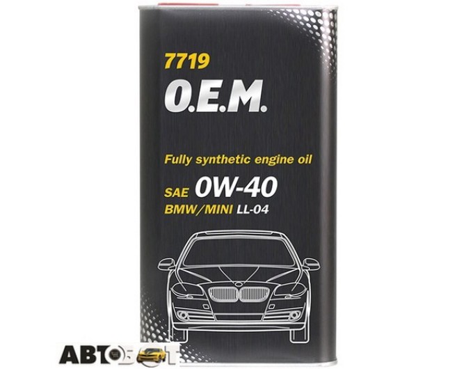 Моторное масло MANNOL O.E.M. for BMW Mini 0W-40 7719 4л, цена: 1 584 грн.