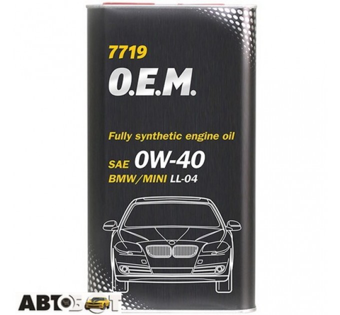 Моторна олива MANNOL O.E.M. for BMW Mini 0W-40 7719 4л, ціна: 871 грн.