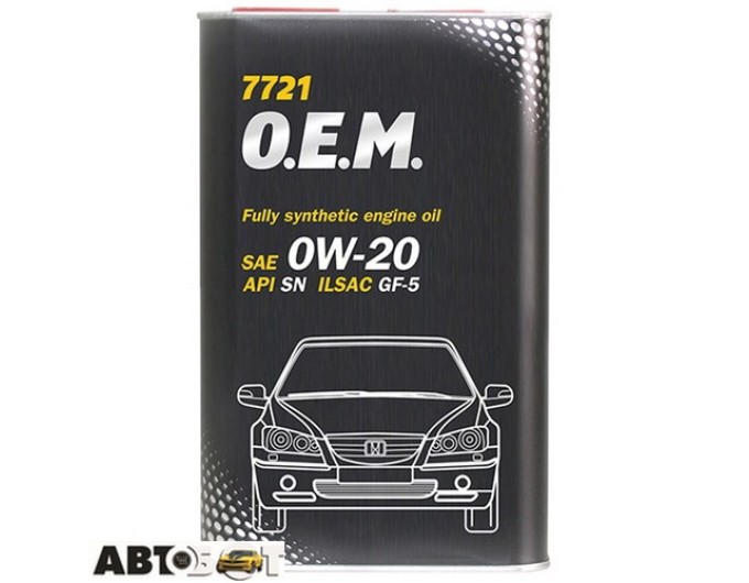Моторное масло MANNOL O.E.M. for Honda Acura 7721 1л, цена: 801 грн.
