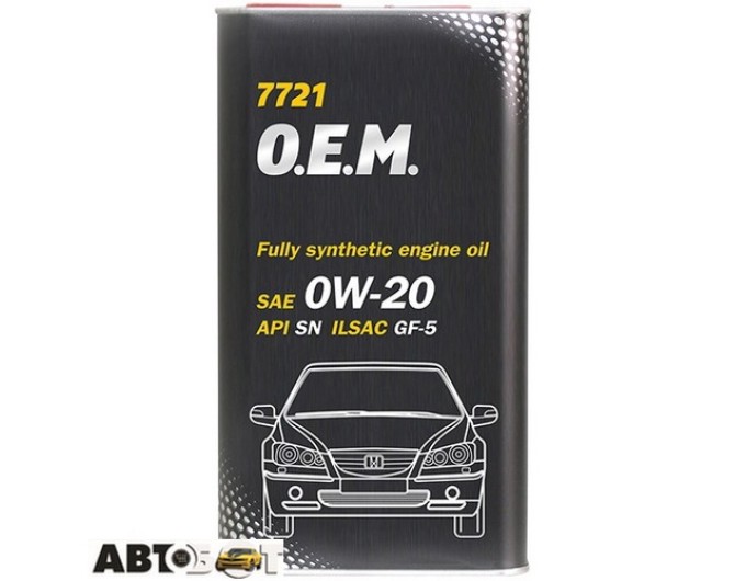 Моторное масло MANNOL O.E.M. for Honda Acura 7721 4л, цена: 4 456 грн.