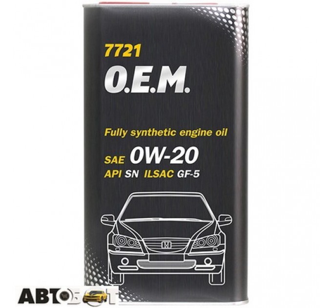 Моторное масло MANNOL O.E.M. for Honda Acura 7721 4л, цена: 2 598 грн.