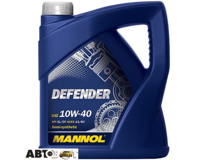 Моторна олива MANNOL STAHLSYNT DEFENDER 10W-40 4л, ціна: 1 609 грн.