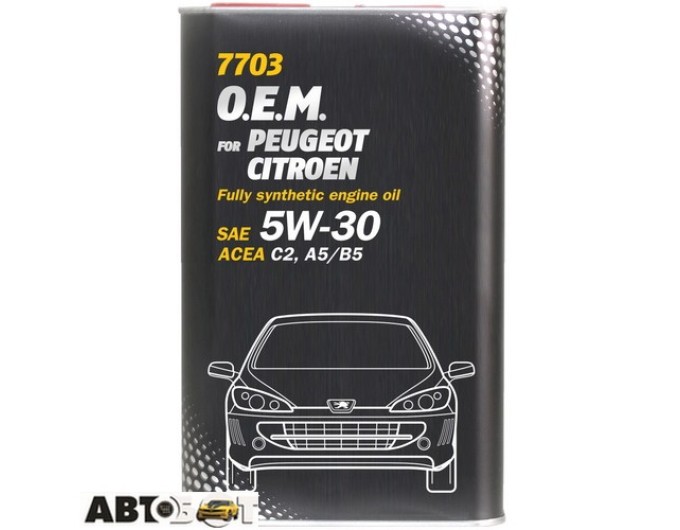 Моторна олива MANNOL O.E.M. for Peugeot Citroen 5W-30 7703 1л, ціна: 1 144 грн.