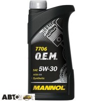 Моторное масло MANNOL O.E.M. for Renault Nissan 5W-30 7706 1л