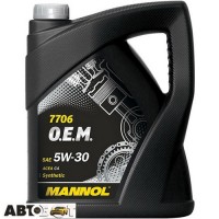 Моторное масло MANNOL O.E.M. for Renault Nissan 5W-30 7706 5л