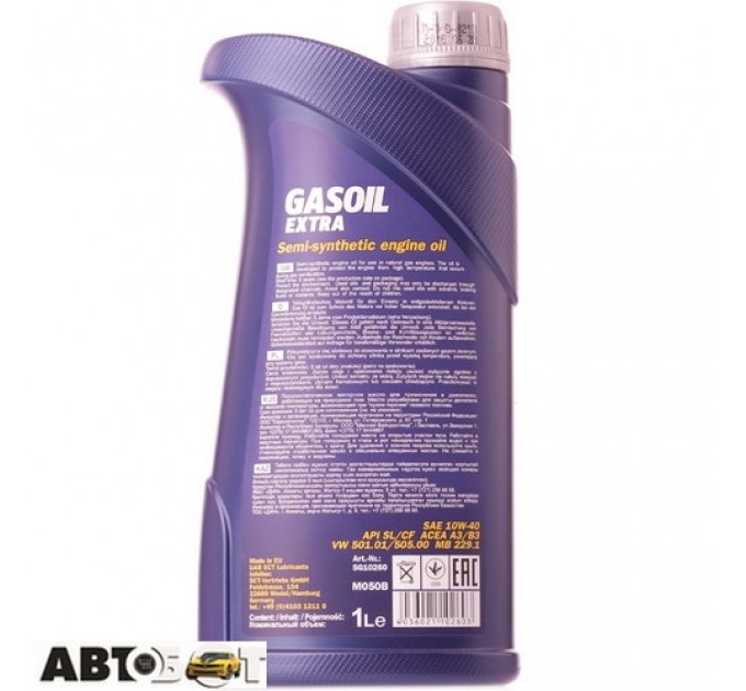 Моторное масло MANNOL Gasoil Extra 10W-40 1л, цена: 215 грн.