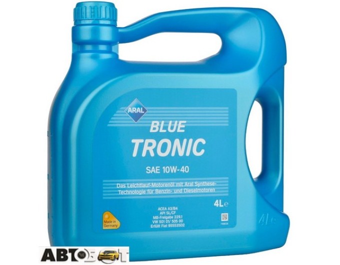 Моторное масло ARAL BlueTronic 10W-40 4л, цена: 2 195 грн.