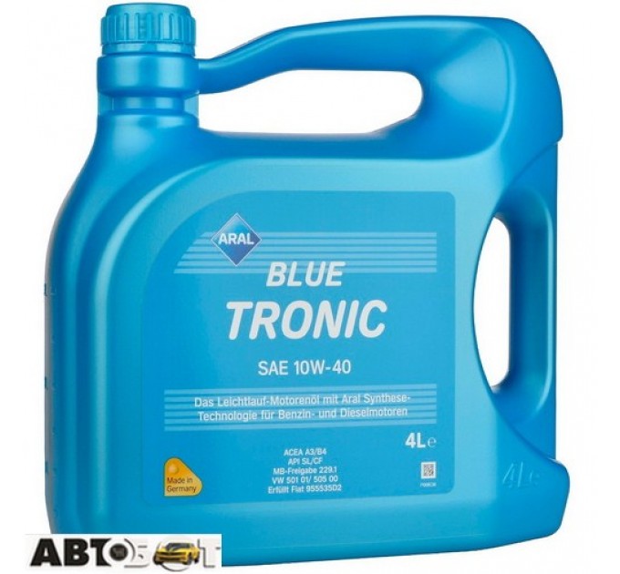 Моторное масло ARAL BlueTronic 10W-40 4л, цена: 1 228 грн.