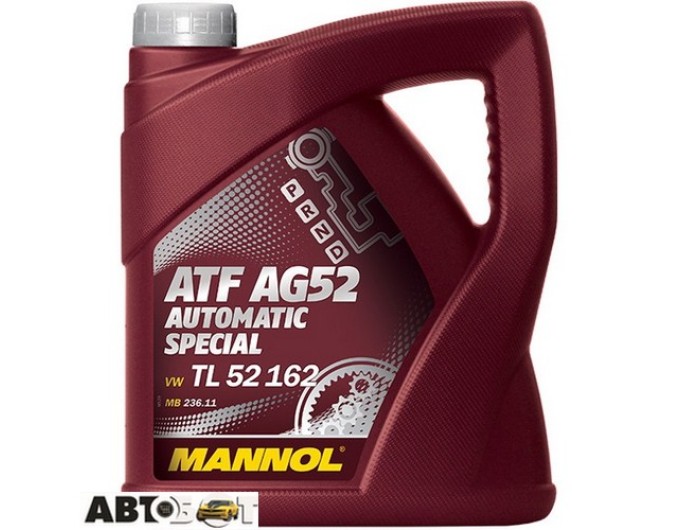 Трансмиссионное масло MANNOL Avtomatic Special ATF AG-52 4л, цена: 3 028 грн.