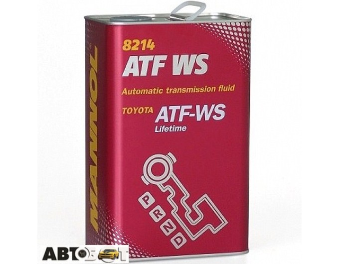 Трансмісійна олива MANNOL Avtomatic Special ATF WS 8214 metal 4л, ціна: 2 140 грн.