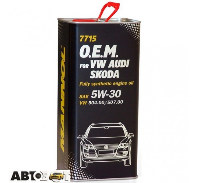 Моторное масло MANNOL 7715 O.E.M. for VW Audi Skoda 5W-30 5л, цена: 238 грн.