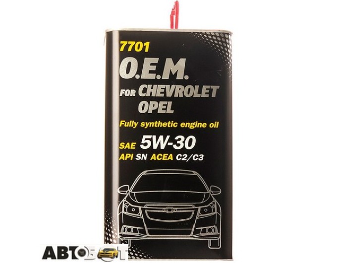 Моторное масло MANNOL 7701 O.E.M. for Chevrolet Opel 5W-30 4л, цена: 3 637 грн.