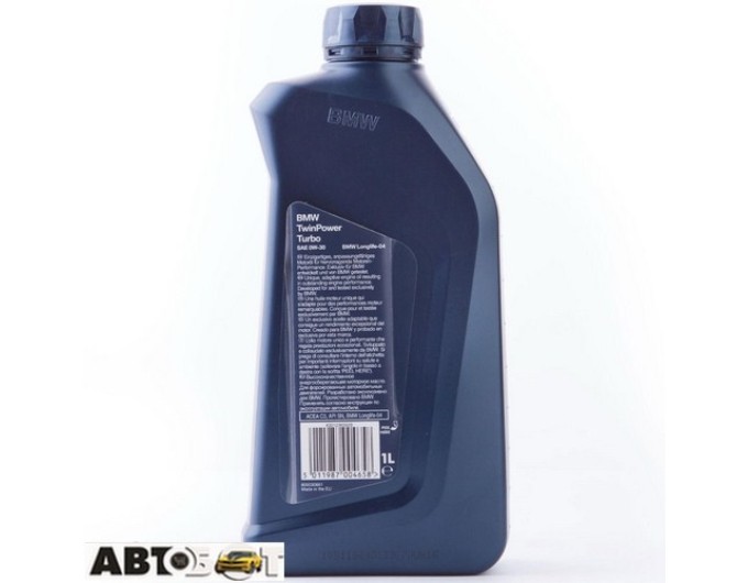 Моторное масло BMW Twin Power Turbo Longlife-04 0W-30 83212365929 1л, цена: 393 грн.