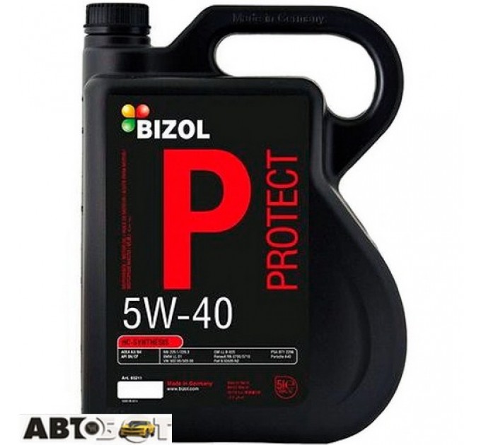 Моторное масло BIZOL Protect 5W-40 B85211 5л, цена: 2 338 грн.